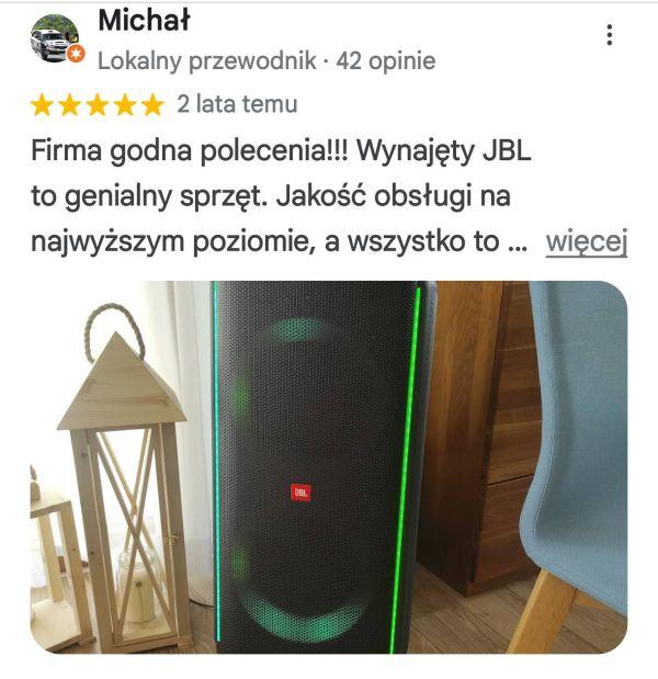 Opinia dla firmy Tukan - wynajem głośników Wynajem nagłośnienia w Bielsku - firma Tukan