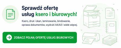 Sprawdź pozostałe usługi ksero i biurowe firmy Tukan Bielsko Pełna lista usług ksero i biurowych